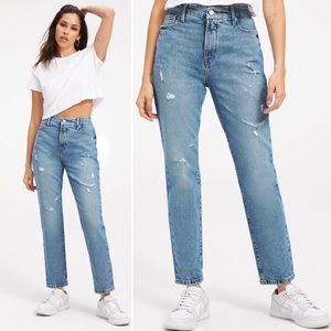 Good American Good Classic Stretch Jeans Light Wash Indigo046 Crop Straight NEW